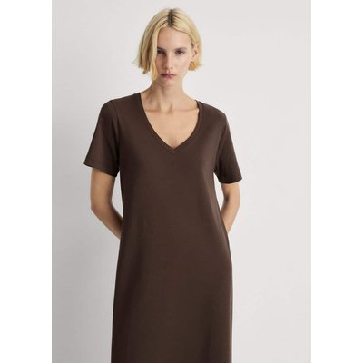 Chemise de nuit en coton uni MANGO