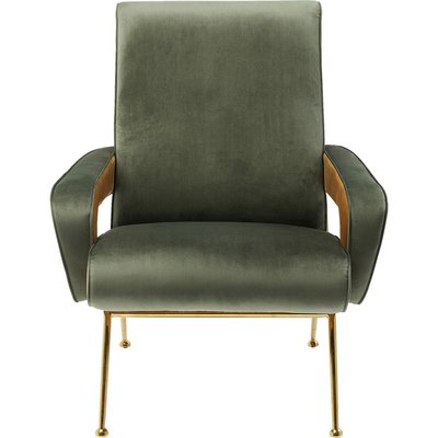 Fauteuil pivotant en velours, LUNA KARE DESIGN