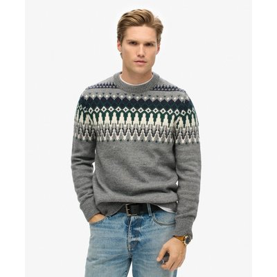 Pull ras-du-cou jacquard SUPERDRY