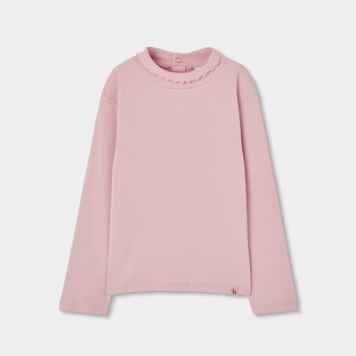 T-shirt fille en maille côtelée BOBOLI