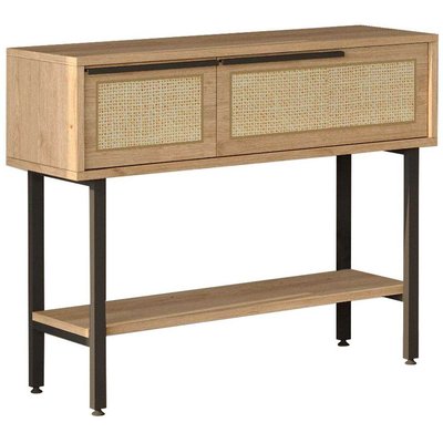 Console en aggloméré et effet cannage Only HANAH HOME