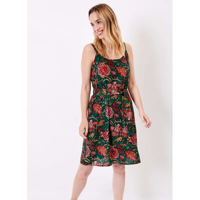 Robe imprimée fluide sans manches avec ceinture NATHOR LA FIANCÉE