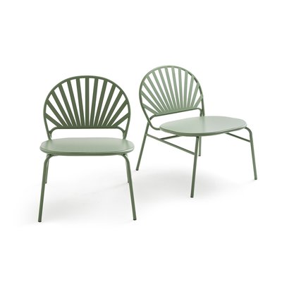 Set of 2 Solale Metal Garden Armchairs LA REDOUTE INTERIEURS