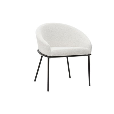 Chaise design pieds métal noir JENNA MILIBOO