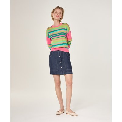Pull rayé en coton et soie RODIER