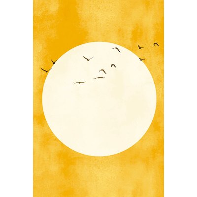 Tableau dessin éternel coucher du soleil HEXOA