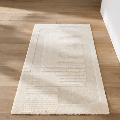 Lodgo Embossed Geometric Print Runner LA REDOUTE INTERIEURS