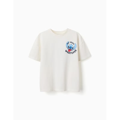 T-shirt en coton avec imprimés Stitch ZIPPY