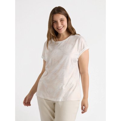 T-shirt avec imprimé laminé effet vague sur le devant FIORELLA RUBINO