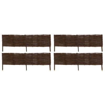 Bordures en osier tressé naturel (Lot de 4) 120 x 30 cm AUBRY GASPARD
