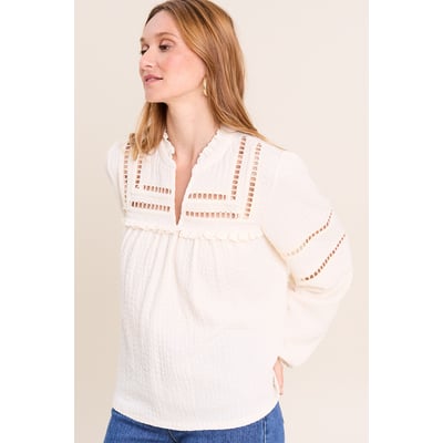 Blouse col v manches longues BREAL