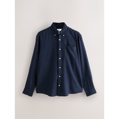Chemise oxford manches longues rayée brossée NEXT