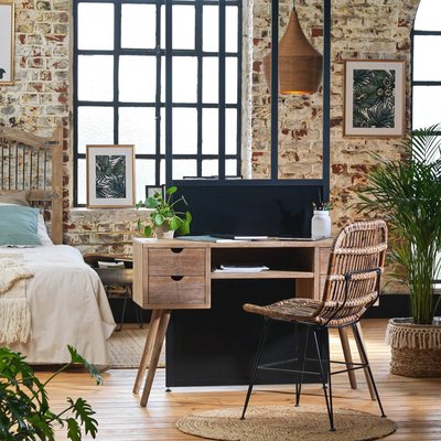 Bureau en bois de sapin  NATURAL MADE IN MEUBLES 