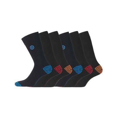 Lot de 6 Paires de Chaussettes de ville en coton SERGE BLANCO