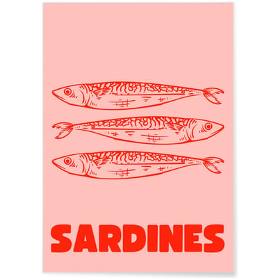 Affiche Sardines L'AFFICHERIE