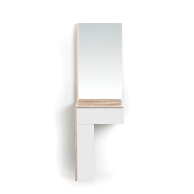 Ensemble console-miroir en mélamine, Tetris HERDASA