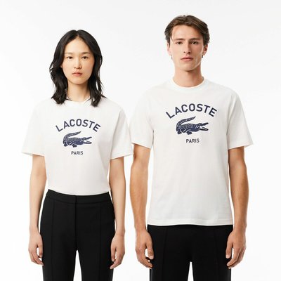 T-shirt classic fit, motivo Lacoste Paris LACOSTE