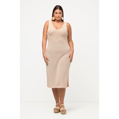 Robe midi en coton bio, décolleté en V ULLA POPKEN