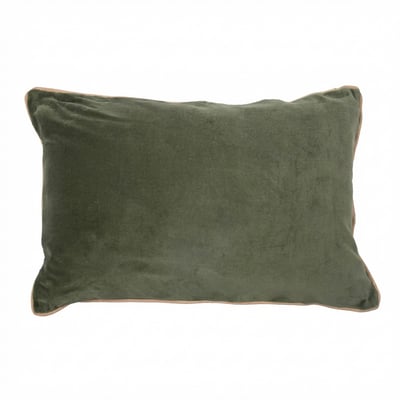 Coussin rectangulaire déhoussable 40x60 cm Velours de Coton Bianca Thym EDEN
