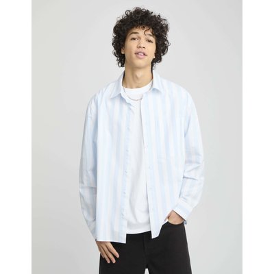 Chemise rayée boxy en popeline BZB