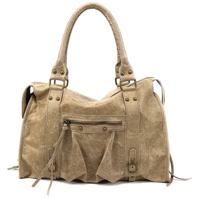 Sac à main en cuir brossé mat italien SANDSTORM OH MY BAG