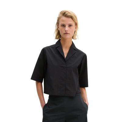 Chemisier crop relaxed en popeline stretch MARC O'POLO