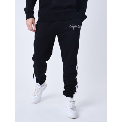 Jogging nike noir avec bande blanche best sale