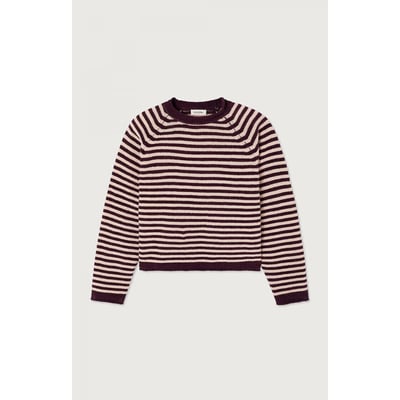 Camisola às riscas com gola redonda, EKEWOOD AMERICAN VINTAGE