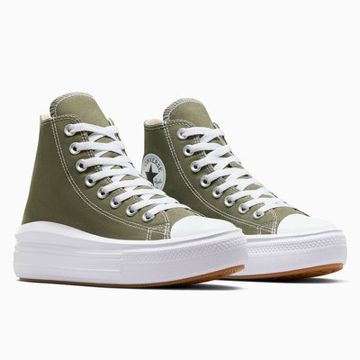 Converse plateforme verte La Redoute