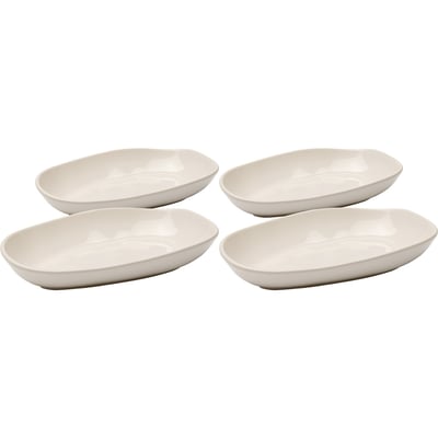Lot de 4 assiettes creuses en faïence, ORGANIC KARE DESIGN