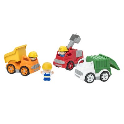 Set 3 camions et 3 figurines OXYBUL 