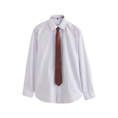 Chemise habillée à rayures avec cravate NEXT