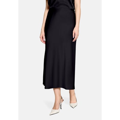 Jupe en satin longueur mollets VERA MONT