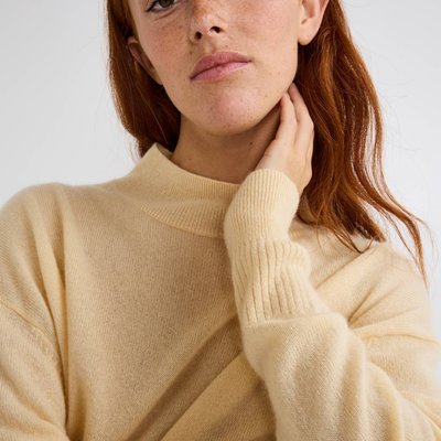 Pull court col montant en cachemire MONOPRIX