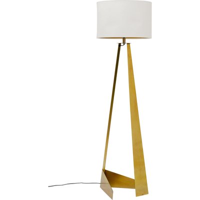 Lampadaire en acier et lin, ART SWING KARE DESIGN