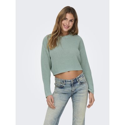 Pull cropped en fine maille ONLY