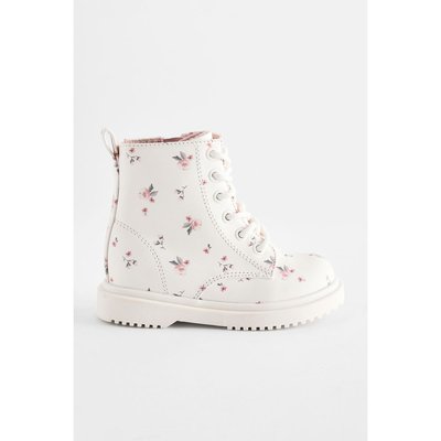 Bottines à lacets et fleurs coupe classique NEXT