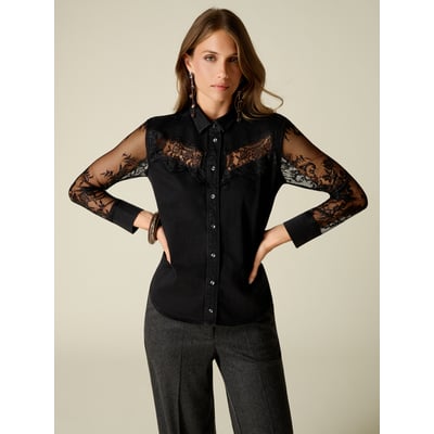 Chemise avec dentelle OLTRE