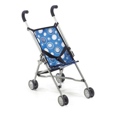 Mini buggy Roma Design bleu avec motifs pour poupée BAYER CHIC 2000