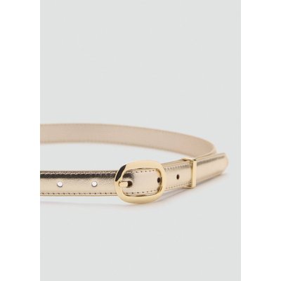 Ceinture métallisée boucle ovale MANGO
