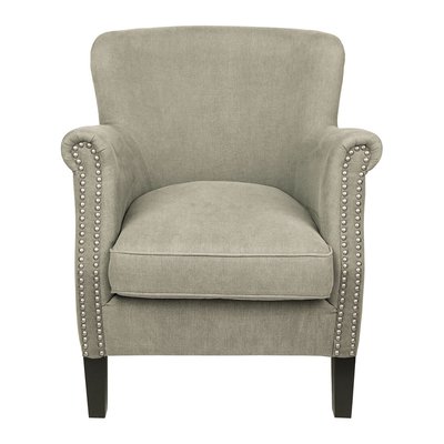 Fauteuil en lin mélangé et pin BLANC D’IVOIRE