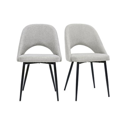 Chaises vintage pieds en métal noir (lot de 2) COSETTE MILIBOO