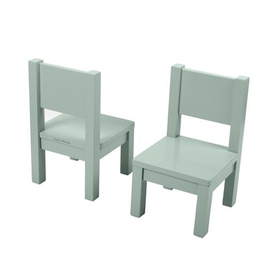 Lot de 2 Ma première chaise Enfant Montessori Vert sauge 1-4 ans PIOUPIOU ET MERVEILLES