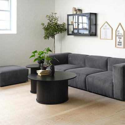 Table d'appoint ronde ø50 cm - Bois noir - ALBA MAISON AUBERTIN