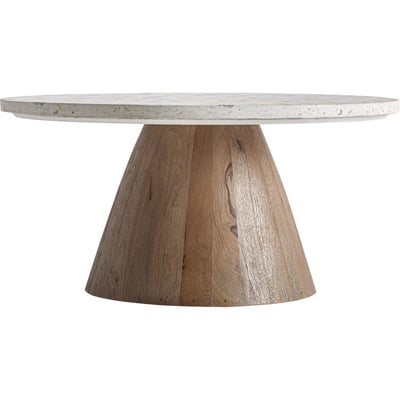 Table d'appoint terrazzo et bois style nordique RECOLLECTION