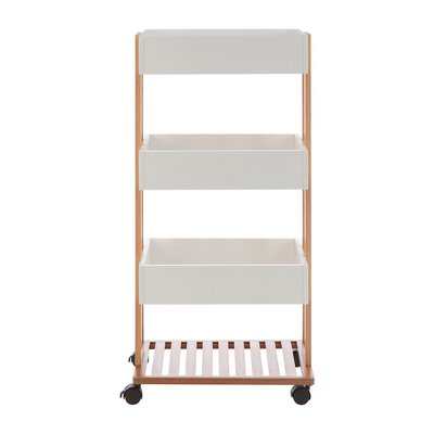 Scandi 4-Tier Bathroom Storage Trolley SO'HOME