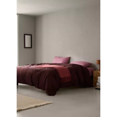 Housse de couette 100 % coton popeline garment-dyed Lit 90 cm MANGO HOME