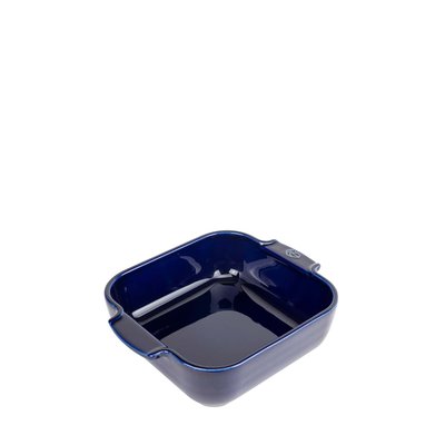 Plat four céramique carré bleu profond 21 cm - 8,25' Appolia PEUGEOT