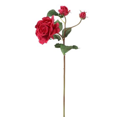 Tige de rose avec bourgeon artificielle H53 SIA DECO