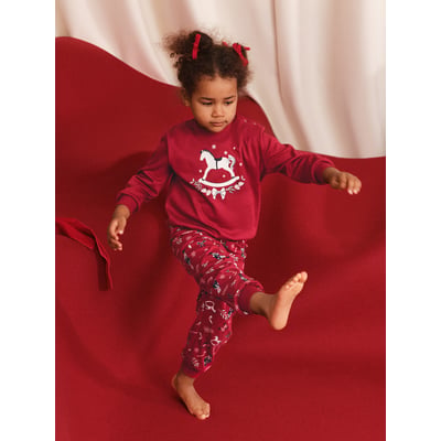 Pyjama à poignets en pur coton bio manches longues Coton FAMILY & FRIENDS CALIDA